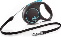 Smycz automatyczna flexi Black Desing linka S 5m niebieska