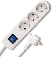 Listwa zasilająca REV 0014340110 ICE, potrójne gniazdo wtykowe, kabel 5 m, maks. 3500 W