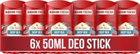 6x Old Spice Deep Sea Dezodorant w sztyfcie, 50 ml bez aluminium dla mężczyzn