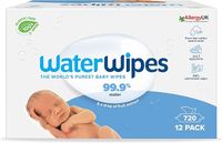 WaterWipes Original – pozbawione plastiku chusteczki dla niemowląt, 720 sztuk - 12 opakowań
