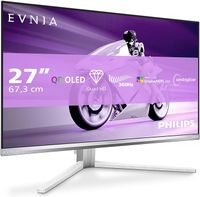 Philips Evnia 27M2N8500 - Monitor gier QHD OLED 27 cali, 360 Hz, 0,03 ms, HDR400, FreeSync. Prem., Skład G-Sync. (2560x1440, 2X HDMI 2.1, 1x DP 1.4, hub USB) Biały