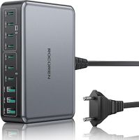 Rocoren 480 W GaN USB C ładowarka wielokrotna, 10-portowa