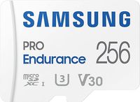 Samsung PRO Endurance 256 GB microSDXC UHS-I U3 100 MB/s karta pamięci do monitorowania wideo z adapterem (MB-MJ128KA)