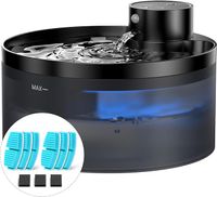 Fontanna dla zwierząt z 6 filtrami węglowymi + 3 gąbkami, zasilanie bateryjne, 3,2 l