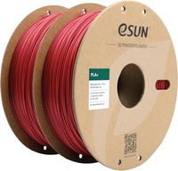 eSUN High Speed PLA filament 1,75 mm, PLA-HS 3D filament do drukarek 3D, dokładność wymiarowa +/- 0,05 mm, 1 kg (2,2 lb) szpula 3D filamentu do drukarek 3D (Ognista czerwień, 2KG)