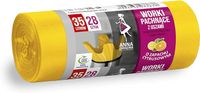 Anna Zaradna worki na śmieci z uszami, zapach CYTRUSOWY, 35l, 28 sztuk, kolor żółty