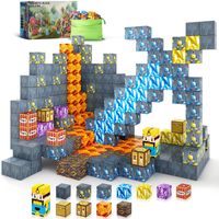 72 szt. Klocki magnetyczne Minecraft