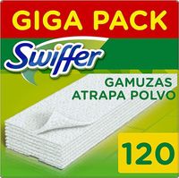 Swiffer chusteczki zamienne, ściereczki do czyszczenia, zbiera kurz, 120 (3 x 40 sztuk)