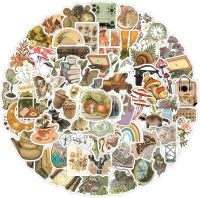 Naklejki winylowe w stylu vintage 100 szt.