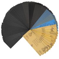 Zestaw papieru ściernego, 70 sztuk papieru ściernego na mokro o ziarnistości od 120 do 3000