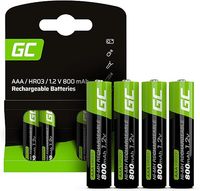 Green Cell Baterie Akumulatorki Paluszki 4x AAA HR03 800mAh