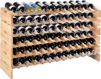 Regał na wino COSTWAY 6 poziomów na 72 butelki