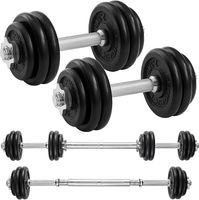 SONGMICS Zestaw hantli 2 w 1, zestaw 2 sztuk