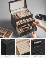 SONGMICS Pudełko na biżuterię