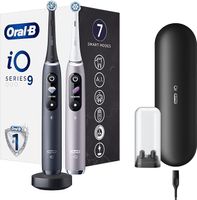 2 Szczoteczki elektryczne do zębów Oral-B iO 9 Duo Black Onlyx i Rose Quartz