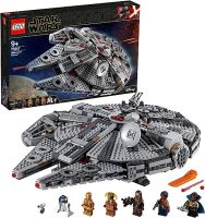 LEGO 75257 Star Wars Sokół Millennium Zestaw Klocków, 7 Figurek, 1353 Elementy