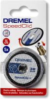 Dremel EZ SpeedClic SC476 tarcza do cięcia plastiku – pięciopak tarcz o średnicy 38 mm