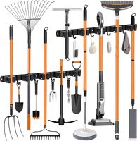 OMerima Uchwyt na miotłę, 2 sztuki, 10 uchwytów + 8 haków