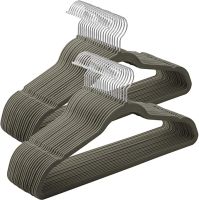 SONGMICS Wieszak na płaszcze z aksamitu, zestaw 50 sztuk