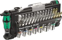 Wera Tool-Check PLUS Zestaw złożony z grotów, kluczy nasadowych i rękojeści, z grzechotką 1/4", 39-częściowy