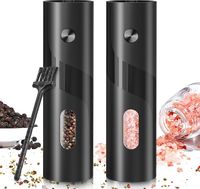 Elektryczny zestaw 2 młynków do soli i pieprzu