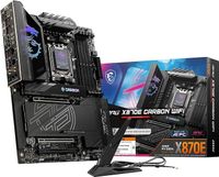 MSI MPG X870E Carbon WiFi płyta główna, ATX - obsługuje procesory AMD Ryzen 9000/8000/7000, AM5-110A SPS VRM, DDR5 Memory Boost 8400+MT/s (OC), PCIe 5.0 x16 i 4.0 x16, M.2 Gen5, Wi-Fi 7, 5G LAN