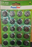 20 x baterie litowe PoundMax 2032 CR2032 DL2032 ECR2032 3V