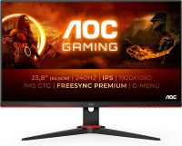 Aoc Gaming 24G2ZE/BK 24", Monitor Komputerowy, Czarny/Czerwony