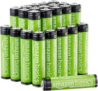 Amazon Basics Akumulatorki AAA, 800 mAh, możliwość wielokrotnego ładowania, 24 sztuki