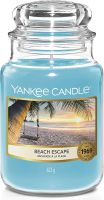 Yankee Candle Świeca Zapachowa w Słoiku, Wosk Szkło, Beach Escape, 623 g