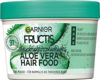 Garnier Fructis Maska do włosów Aloe Vera, nawilżająca maseczka 3 w 1, dla zadbanych i miękkich włosów, 390 ml