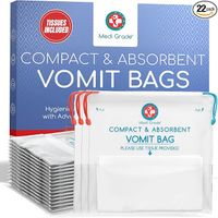 Woreczki na Wymioty do Auta, Łodzi, Samolotu Medi Grade. Opak. 22 Szt.