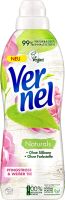 Vernel Naturals - płyn do płukania tkanin, piwonia i biała herbata, 32 cykle prania, 100% wegański, 99% naturalnych składników, bez silikonów i barwników