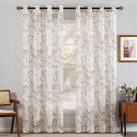 EMEMA Zestaw 2 zasłon z woalu