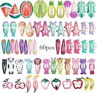 60 szt. śliczne spinki do włosów dziewczęce kolorowe