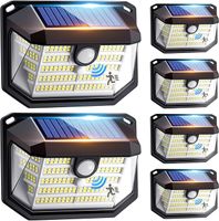 Lampa solarna zewnętrzna [6 sztuk], [230LED + 3 tryby + 300° superjasna] Lampa solarna ogrodowa, 2200mAh IP65