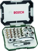 Bosch Accessories 26 szt. Zestaw bitów i grzechotek do wkrętaków (bity PH, PZ, Hex, T, S, akcesoria wiertarka i śrubokręt)