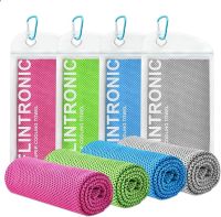 Flintronic Zestaw chłodzących ręczników chłodzących, 4 sztuki, 120 x 30 cm