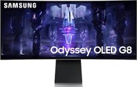 Samsung Odyssey OLED G8 34'' 175 Hz, 0,1 ms, zakrzywiony panel OLED 1800R, UWQHD: 3440 x 1440, AMD FreeSync Premium Pro, Core Lightning +, Smart, regulacja wysokości, USB C, Micro HDMI