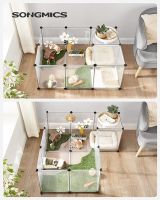 SONGMICS Wybieg zewnętrzny z panelami podłogowymi