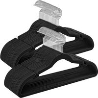SONGMICS Aksamitne wieszaki na ubrania 50 sztuk