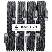LISEN 60W Kabel USB C PD 3.0  0.5M+1M+1M+2M