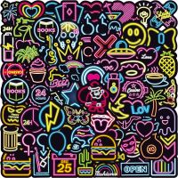 Neonowe winylowe naklejki 100 sztuk