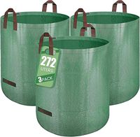 Worek ogrodowy na śmieci, stojący worek na liście, zestaw 3 sztuk