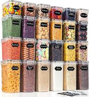 GoMaihe Zestaw 24 pojemników na żywność z pokrywkami