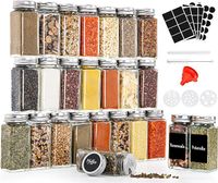 Słoiki na przyprawy 25 sztuk, organizer na przyprawy 120 ml
