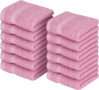 Utopia Towels - Zestaw ściereczek 30x30 Premium 100% bawełniane ściereczki do twarzy (różowy) 12-pak