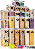 GoMaihe Zestaw pojemników do przechowywania żywności z pokrywkami 25 elementów