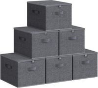 SONGMICS Pudełko do przechowywania z pokrywką