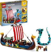 LEGO® 31132 Creator 3w1 - Statek wikingów i wąż z Midgardu